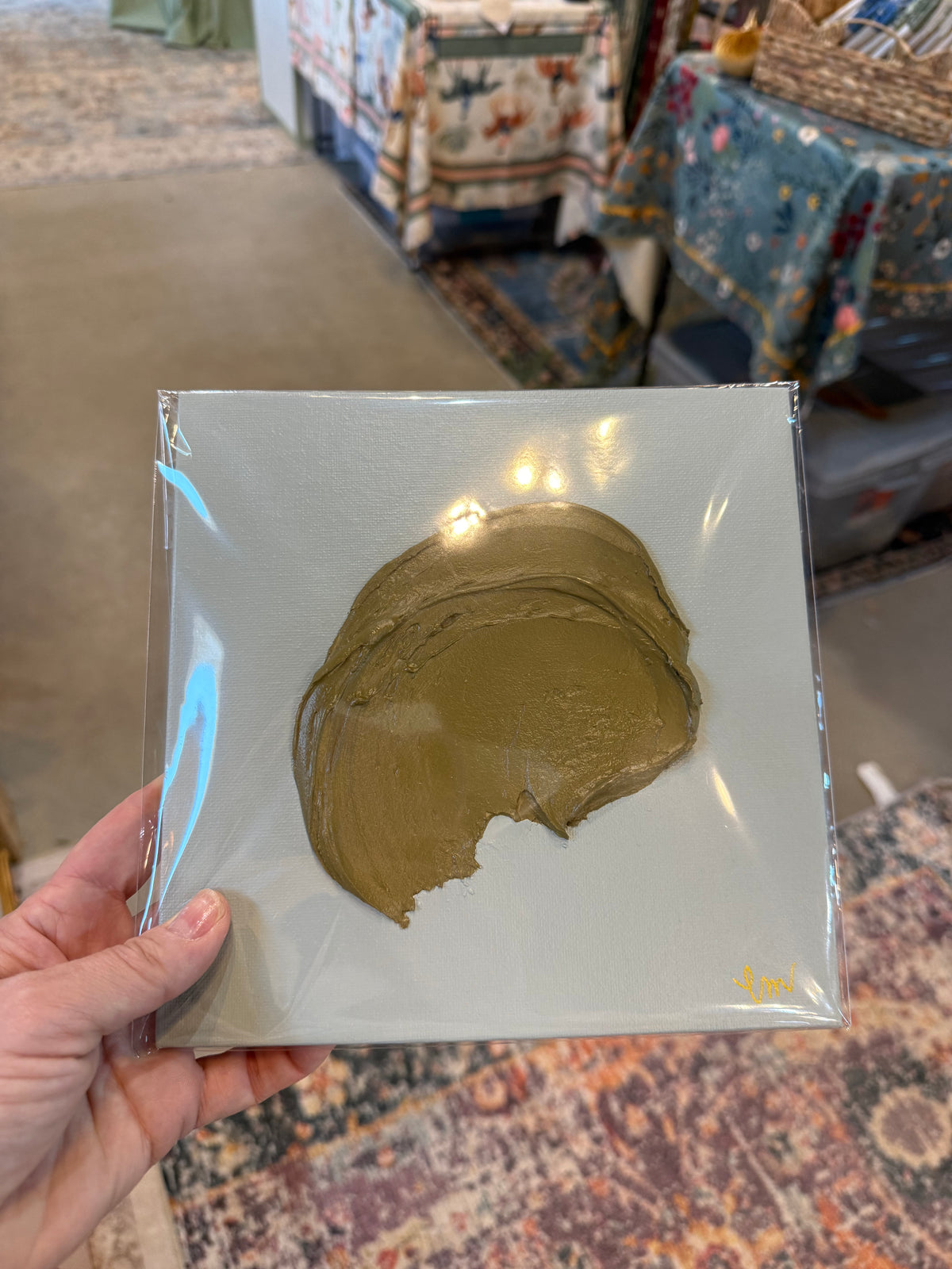 Framed texture swirl