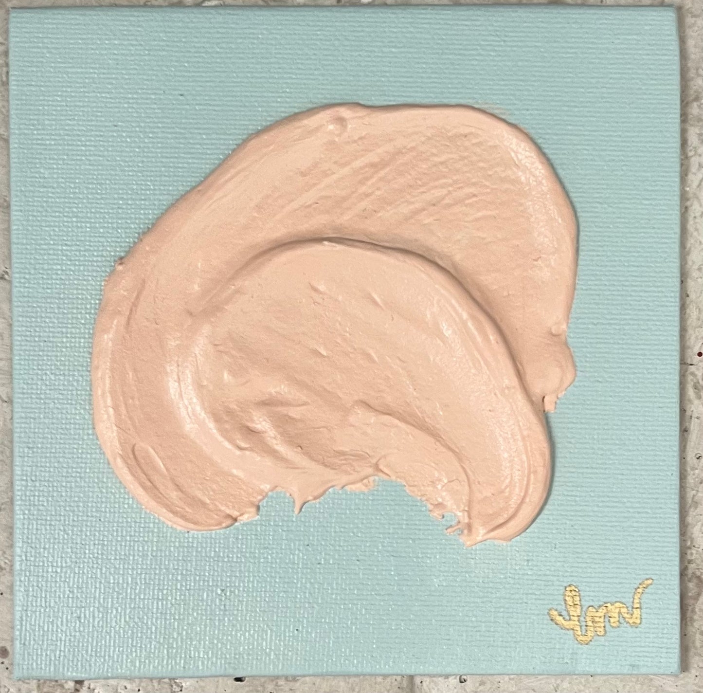 Signature Mini Texture Swirl (Flat Panel)-Sea Foam/Caramel Ice II