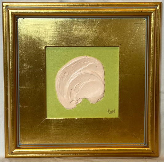 Signature Small Texture Swirl Framed-Celery/Pink II