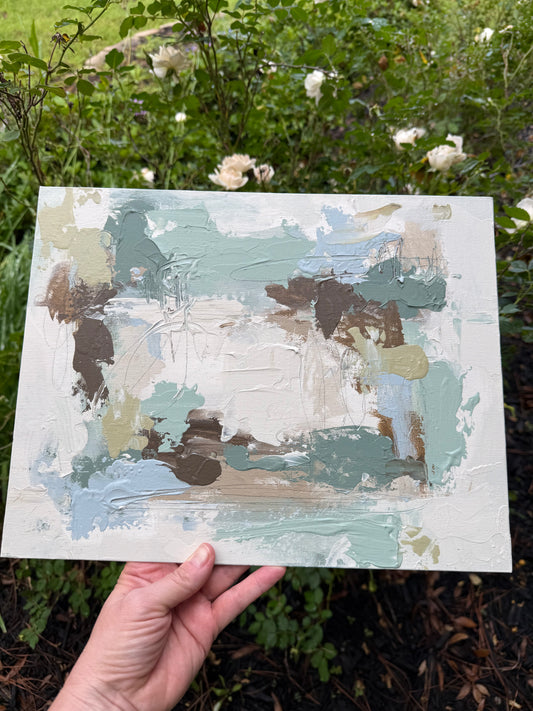 Abstract on flat canvas 1