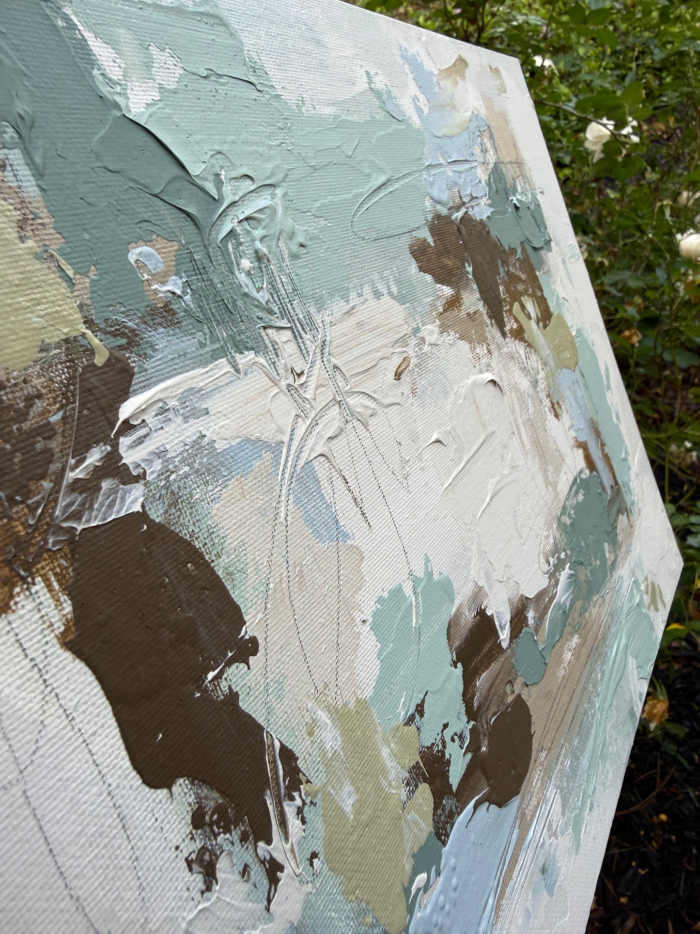 Abstract on flat canvas 1