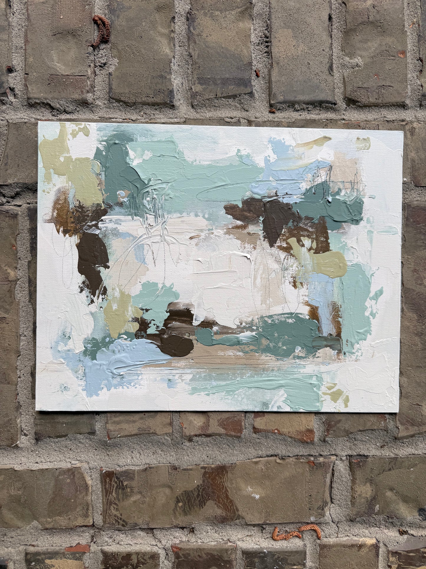 Abstract on flat canvas 1