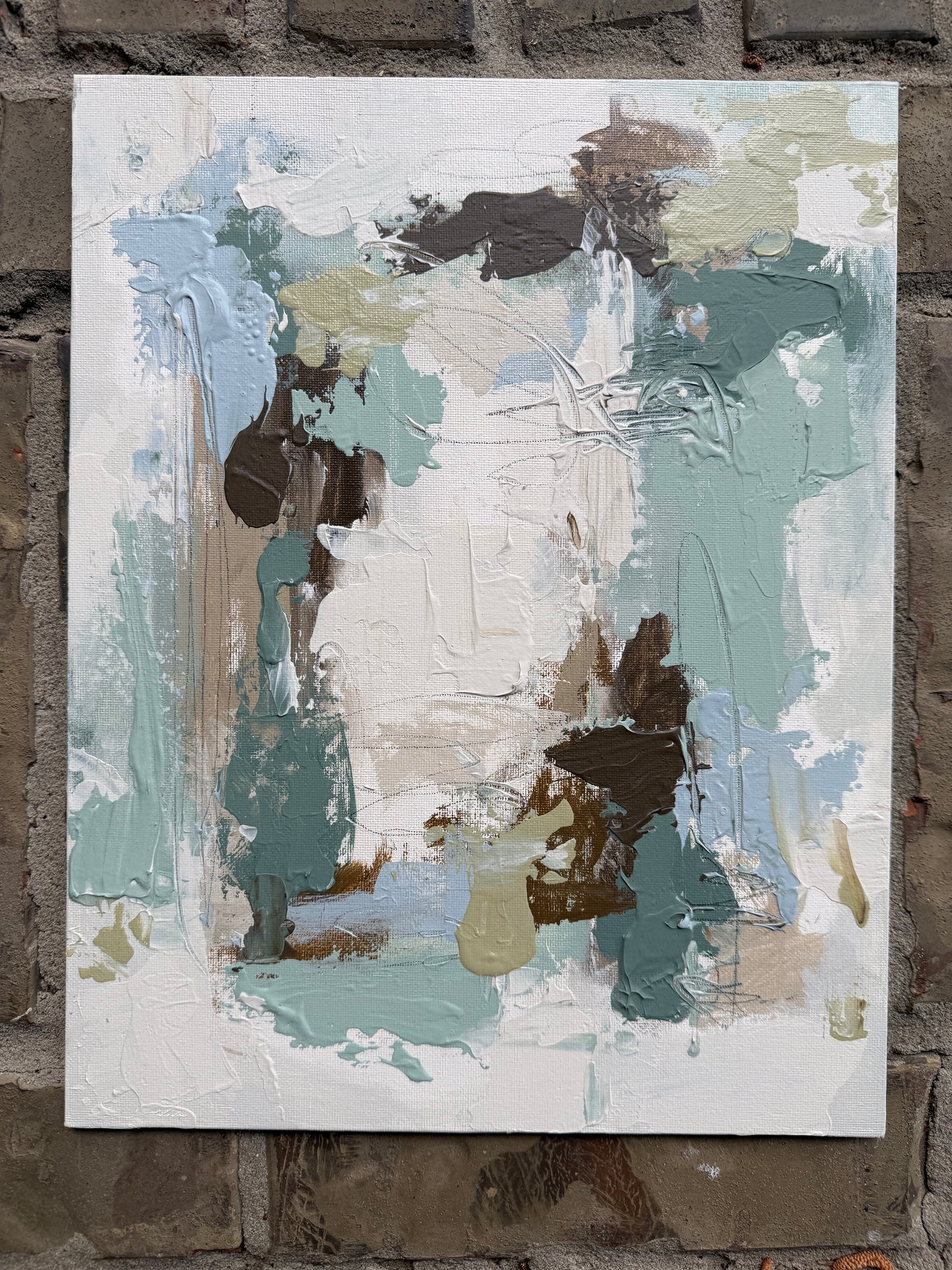 Abstract on flat canvas 1