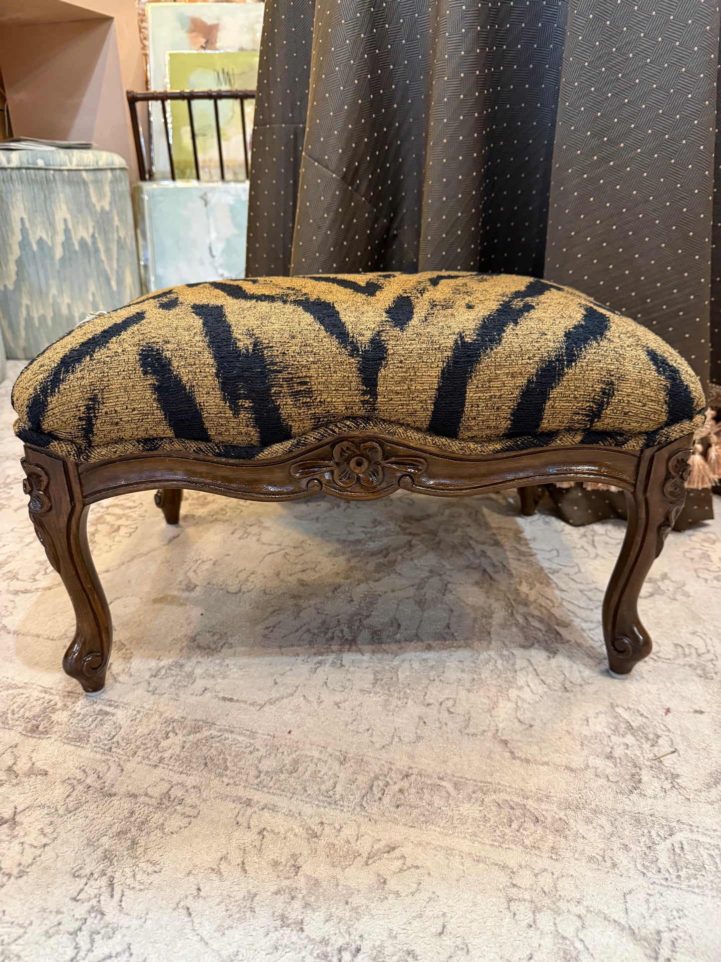 Tiger footstool