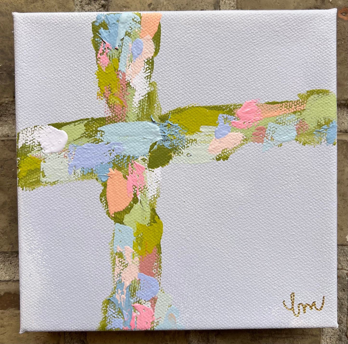 Abstract Cross Lavender