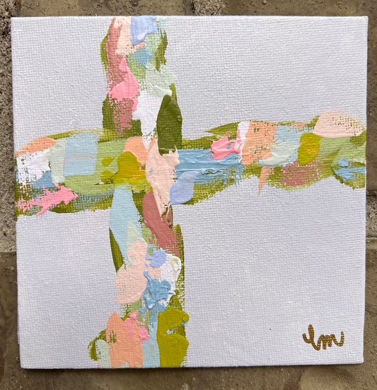 Abstract Cross Lavender II (Flat Panel)