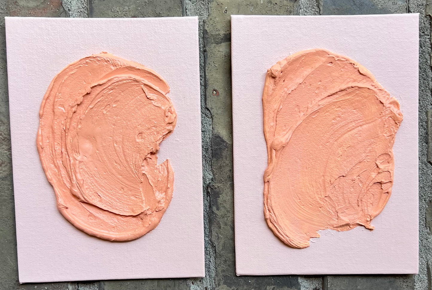 Signature Medium Texture Swirl-Pink/Salmon I