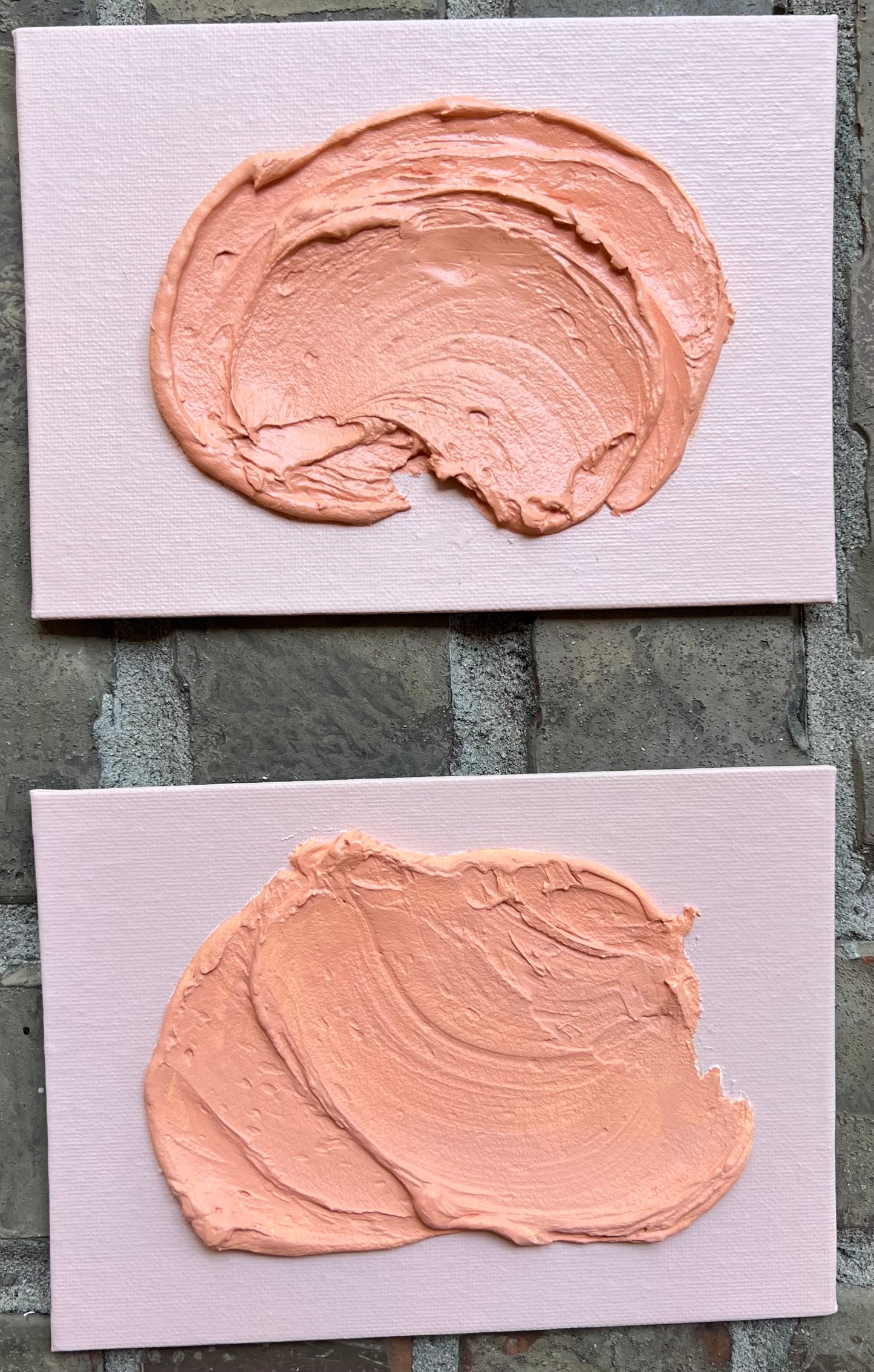 Signature Medium Texture Swirl-Pink/Salmon I